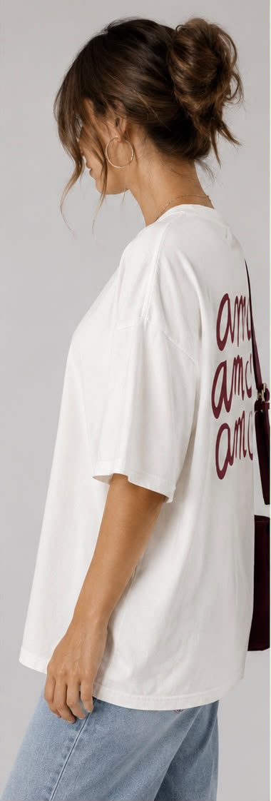 ROVIK Essential Oversized Tee – White